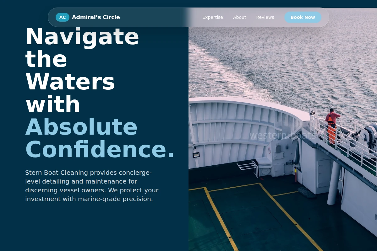 Stern Boat Cleaning