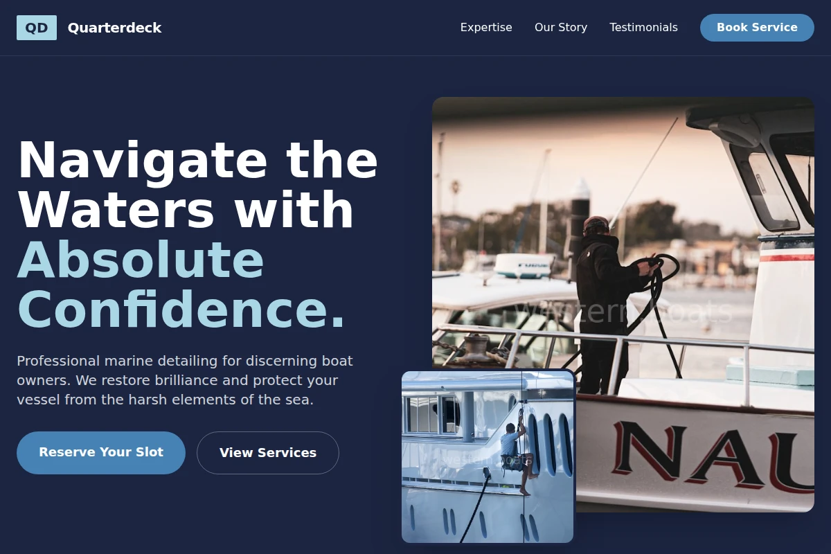 Quarterdeck Boat Cleaning