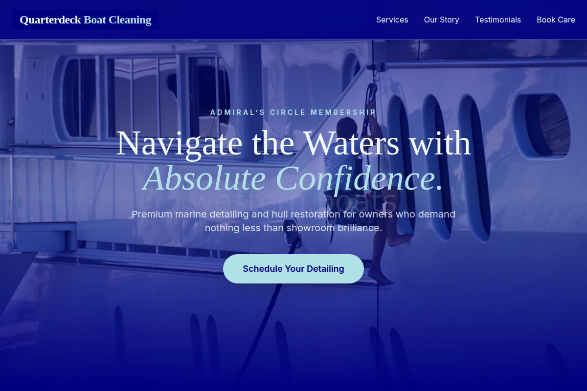 Quarterdeck Boat Cleaning