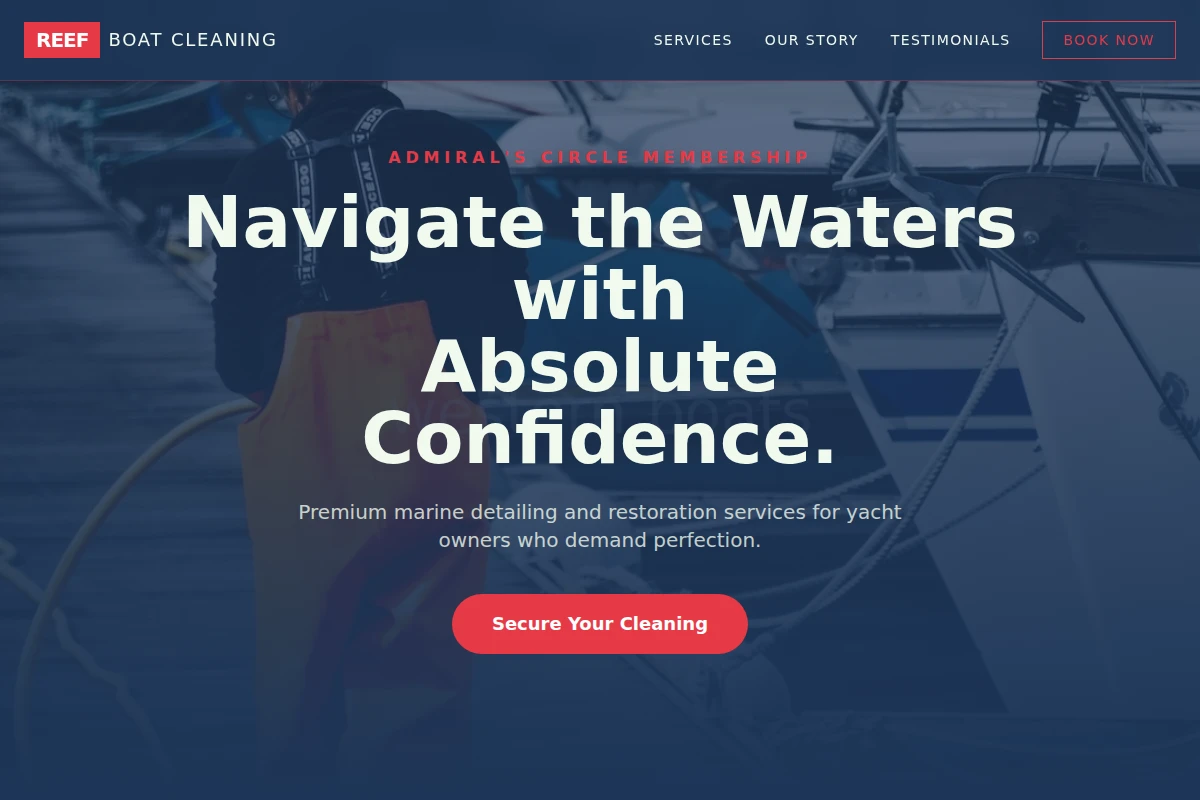 Reef Boat Cleaning
