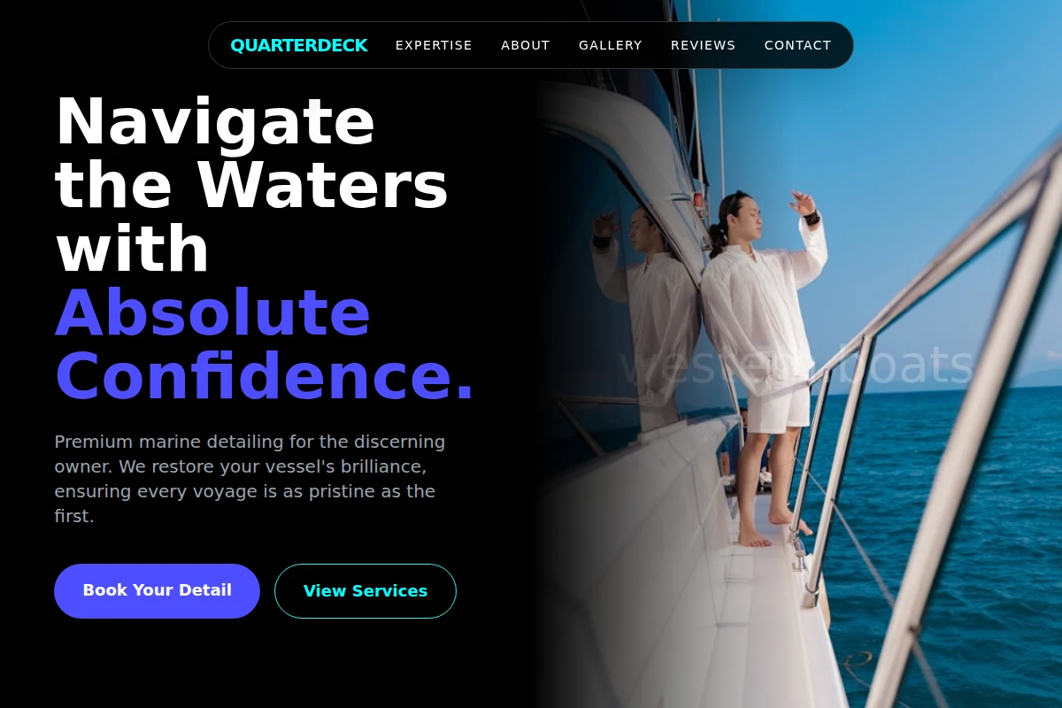 Quarterdeck Boat Cleaning