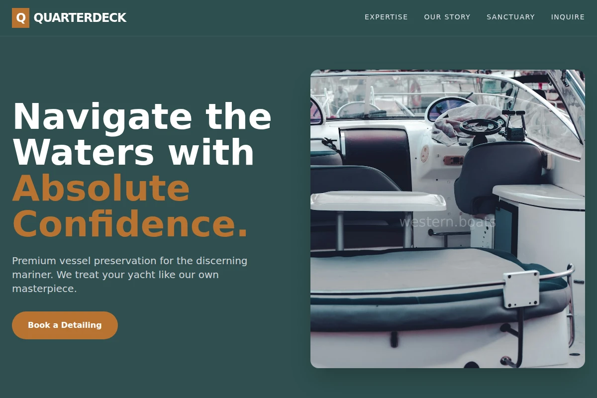 Quarterdeck Boat Cleaning