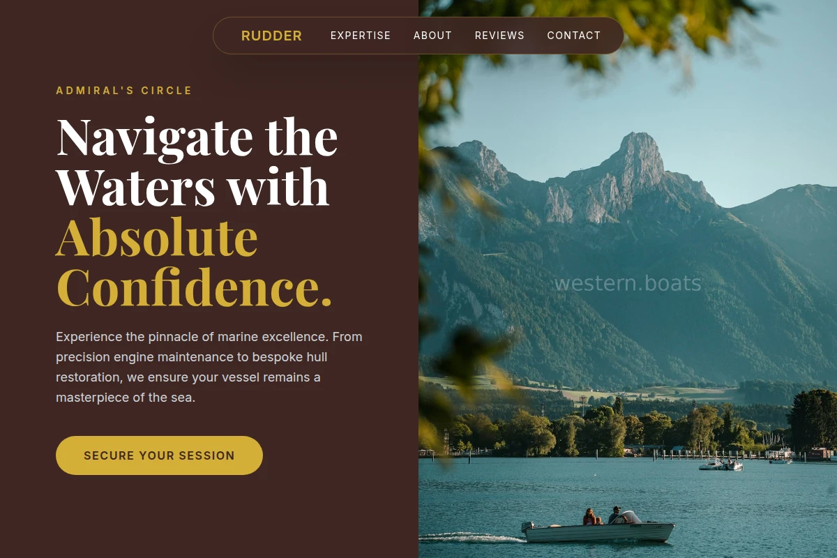 Rudder Boating