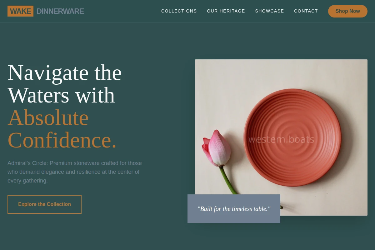 Wake Dinnerware