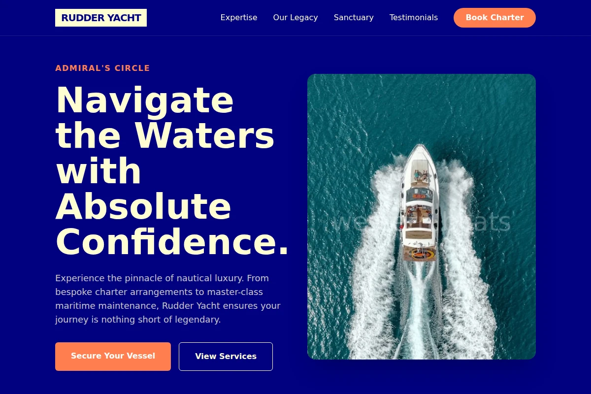 Rudder Yacht